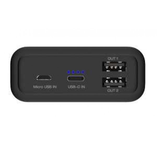 Зовнішній акумулятор Power Bank Energizer UE20012-20000 mAh Li-pol+TYPE-C Black