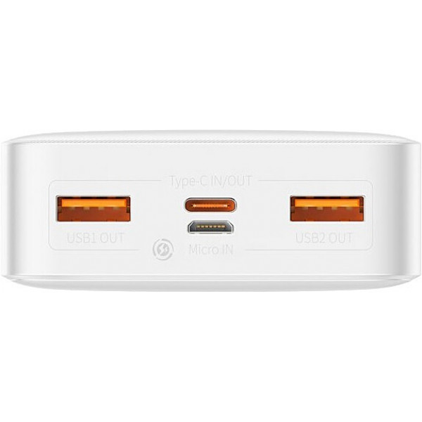 Внешний аккумулятор Power Bank Baseus Bipow 20000mAh 20W Display White (PPDML-M02)