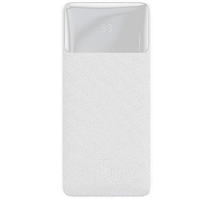 Зовнішній акумулятор Power Bank Baseus Bipow 20000mAh 15W Display White (PPDML-J02)