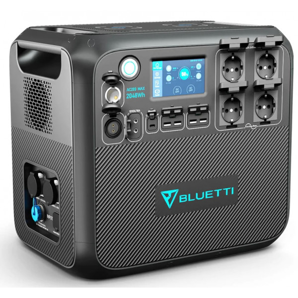 Зарядная станция Bluetti Expandable Portable Power Station AC200MAX 2200W 2048Wh Black