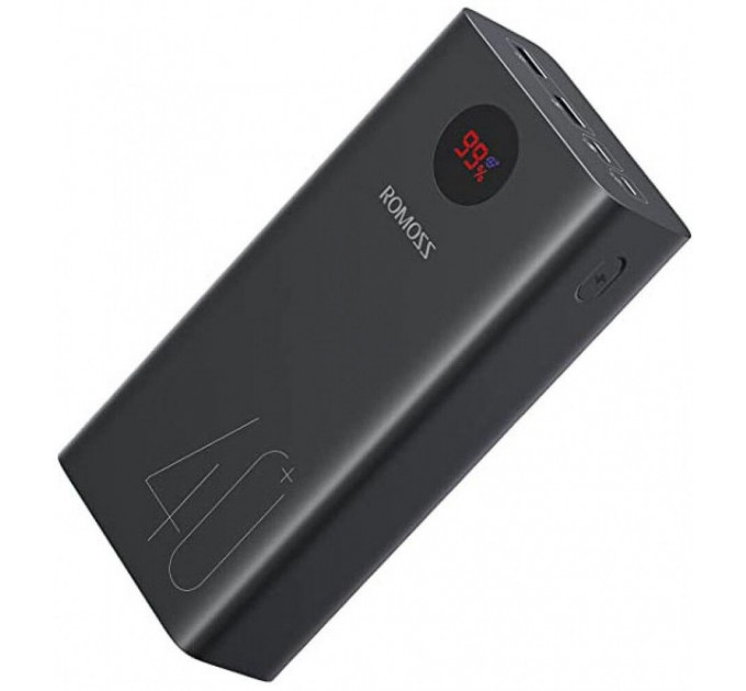 Зовнішній акумулятор Power Bank Romoss 40000mAh 18W Black (PEA40-112-2135)