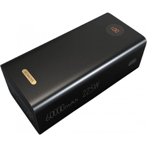 Внешний аккумулятор Power Bank Romoss 60000mAh 22.5W Black (PEA60-152-2142)