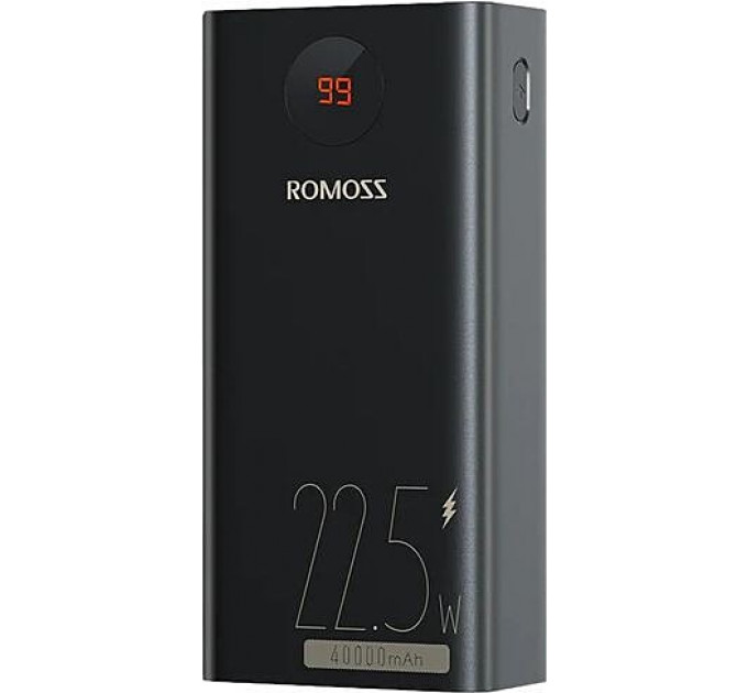 Зовнішній акумулятор Power Bank Romoss 40000mAh 22.5W PEA40PF (PEA40-152-2133H) Black