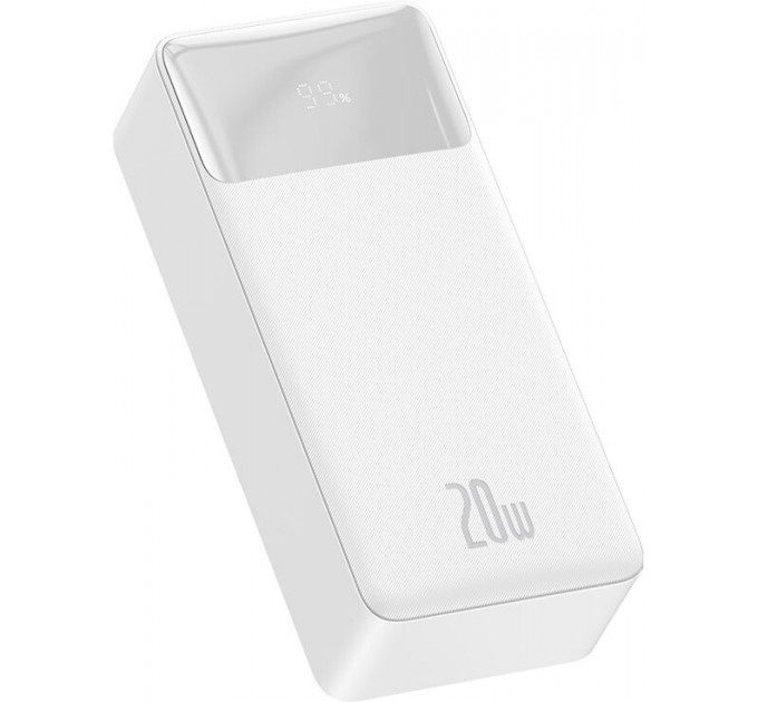 Внешний аккумулятор Power Bank Baseus Bipow 30000mAh 20W Display White (PPDML-N02)