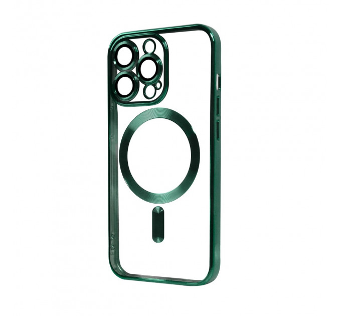 Прозорий чохол Chrome Case MagSafe для iPhone 13 Pro Max Green