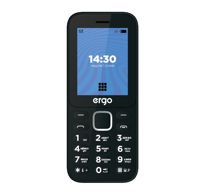 Мобильный телефон Ergo E241 Dual Sim Black