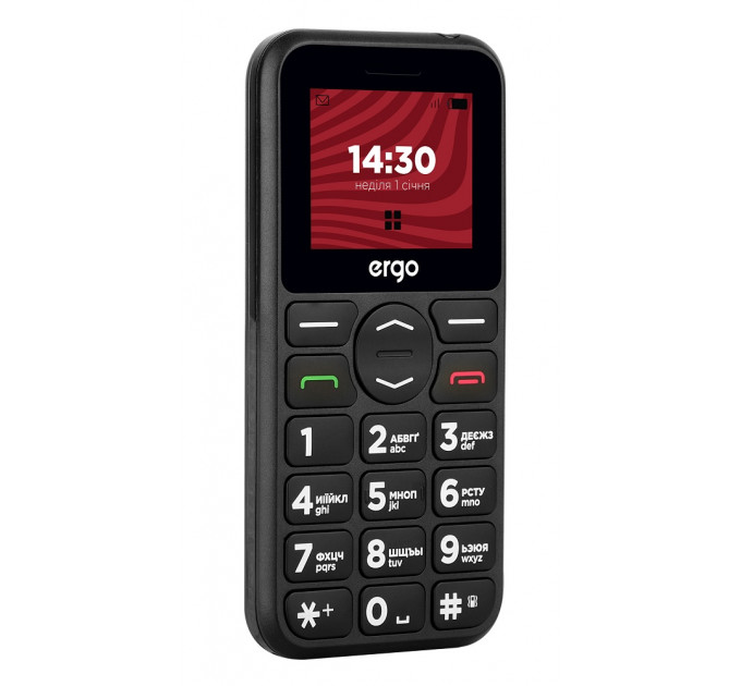 Мобільний телефон Ergo R181 Dual Sim Black