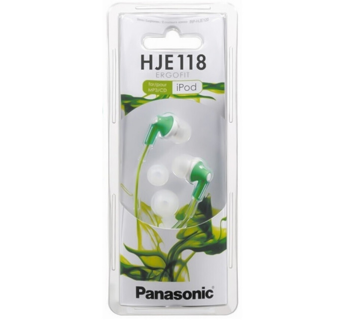 Наушники Panasonic RP-HJE118GU-G Green