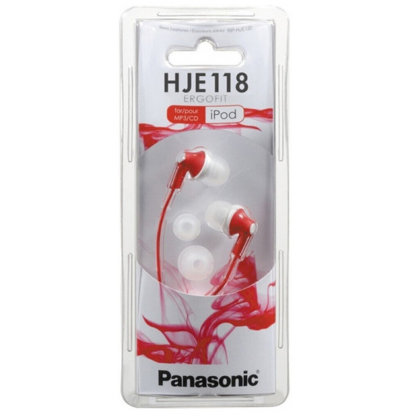 Навушники Panasonic RP-HJE118GU-R Red