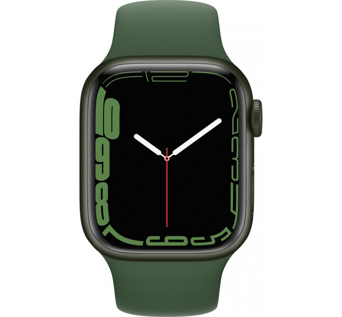 Apple Watch Series 7 45mm Green Aluminum Case with Clover Sport Band (MKN73, MKNQ3) Approved Витринный образец