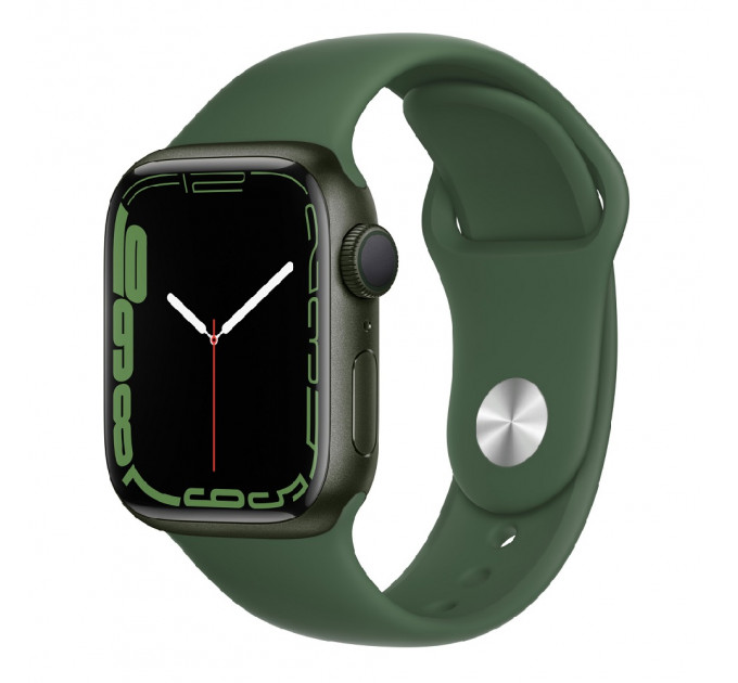 Apple Watch Series 7 45mm Green Aluminum Case with Clover Sport Band (MKN73, MKNQ3) Approved Витринный образец