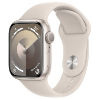 Apple Watch Series 9 GPS 41mm Starlight Aluminium with Starlight Sport Band S/M (MR8T3)