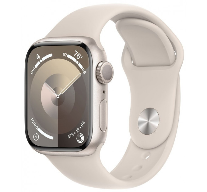 Apple Watch Series 9 GPS 41mm Starlight Aluminium with Starlight Sport Band S/M (MR8T3)