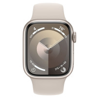 Apple Watch Series 9 GPS 41mm Starlight Aluminium with Starlight Sport Band M/L (MR8U3)