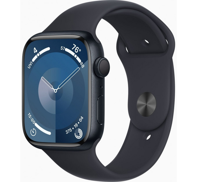 Apple Watch Series 9 GPS 45mm Midnight Aluminium with Midnight Sport Band M/L (MR9A3)