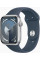 Apple Watch Series 9 GPS 45mm Silver Aluminium with Storm Blue Sport Band M/L (MR9E3)
