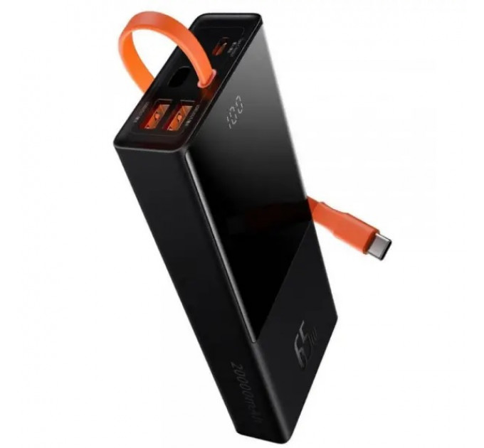 Внешний аккумулятор Power Bank Baseus Elf 20000mAh 65W Display Black (PPJL000001)