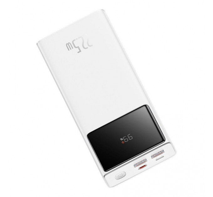 Зовнішній акумулятор Power Bank Baseus Star Lord 30000mAh 22.5W Display White (PPXJ060102)