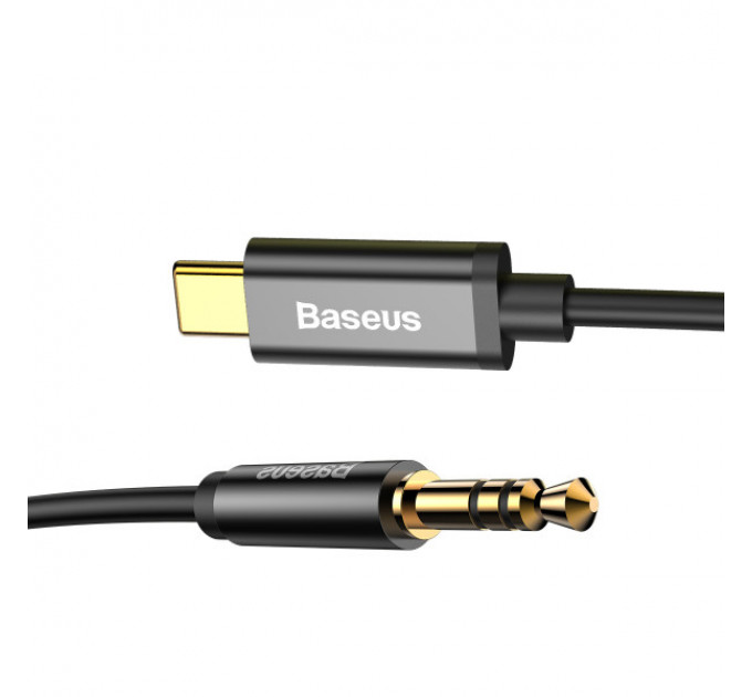 Кабель AUX Baseus Yiven Type-C to 3.5mm mini Jack 1.2m Black