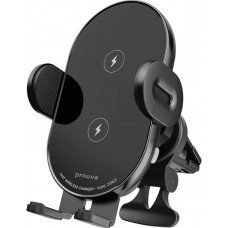 Автодержатель с беспроводной зарядкой Proove Rounded Energy Pro 15W Black (WHRP15010001)