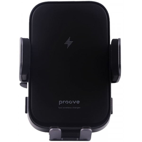 Автотримач із бездротовою зарядкою Proove Triple Clamp 15W Black (WHTC15010001)