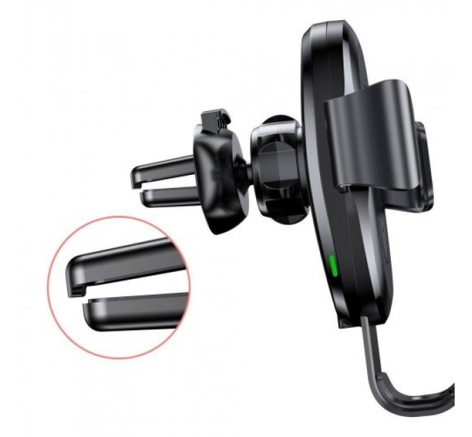 Автотримач Baseus Wireless Charger Gravity Car Mount Black