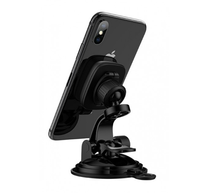 Автодержатель Hoco CA28 Happy Journey Series Suction Cup Magnetic Car Holder Black