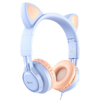 Наушники накладные Hoco W36 Cat Ear Headphones With Mic Dream Blue