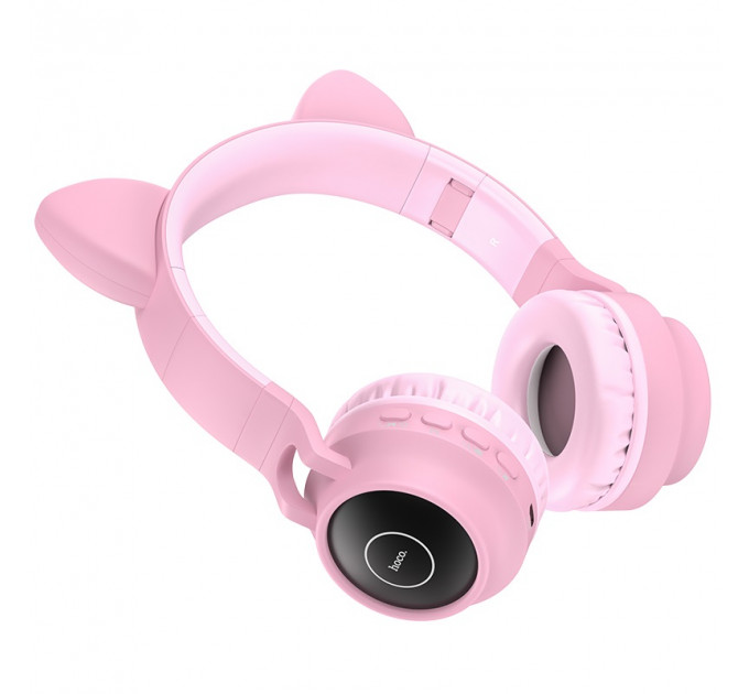 Наушники Hoco W27 Cat Ear Wireless Headphones Pink
