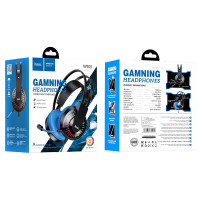 Наушники накладные Hoco W105 Joyful Gaming Headphones Blue