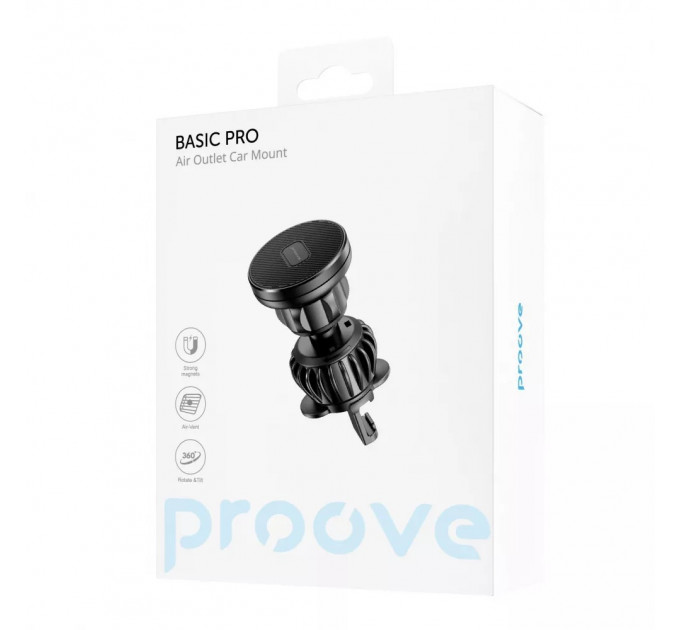 Автодержатель Proove Basic Pro Air Outlet Car Mount Black