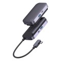 Type-C HUB Baseus PadJoy 4-Port Adapter Dark Gray