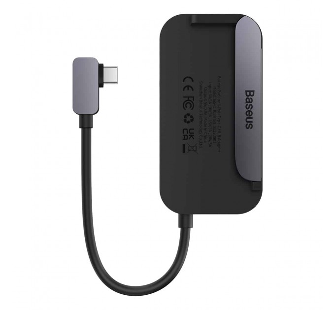 Type-C HUB Baseus PadJoy 4-Port Adapter Dark Gray