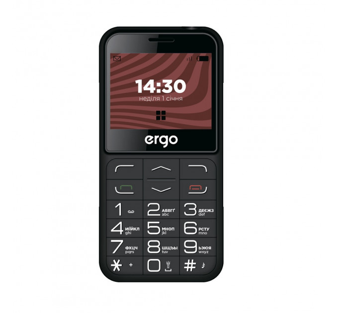Мобильный телефон Ergo R231 Dual Sim Black