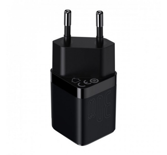 Сетевое зарядное устройство Baseus GaN3 Fast Charger 30W 1 Type-C Black