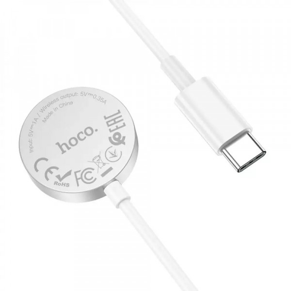 Беспроводное зарядное устройство Hoco CW39 iWatch Type-C White