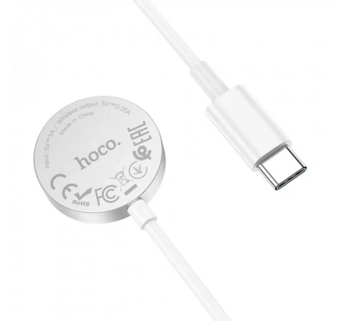 Беспроводное зарядное устройство Hoco CW39 iWatch Type-C White