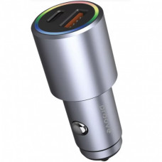 Автомобильное зарядное устройство Proove Double Energy Plus 53W USB+Type-C Metal Gray (ACDE53110004)