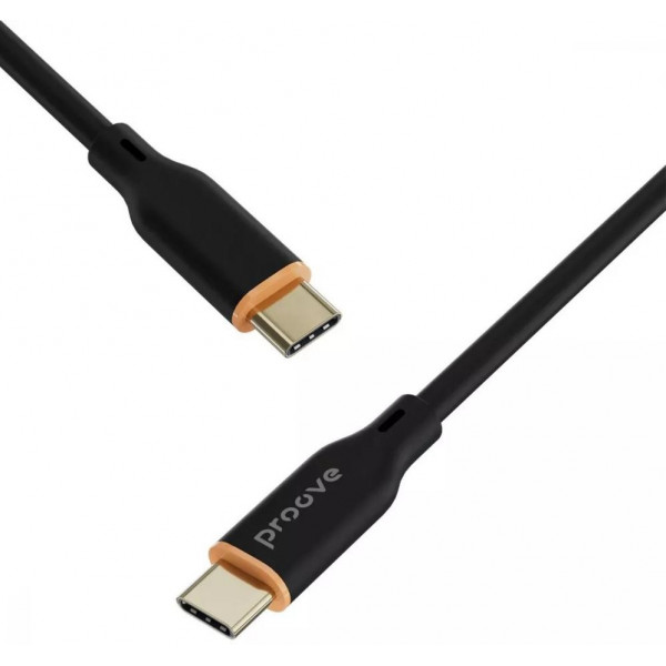 Кабель Proove Jelly Silicone Type-C to Type-C 60W 1m Black (CCJS60002201)