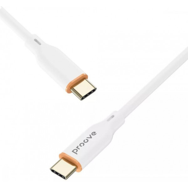 Кабель Proove Jelly Silicone Type-C to Type-C 60W 1m White (CCJS60002202)