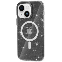 Чохол Galaxy Sparkle MagFit для iPhone 13/14 Black+Glitter