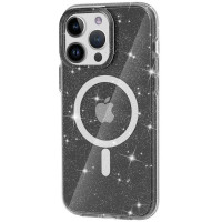 Чехол Galaxy Sparkle MagFit для iPhone 13 Pro Black+Glitter
