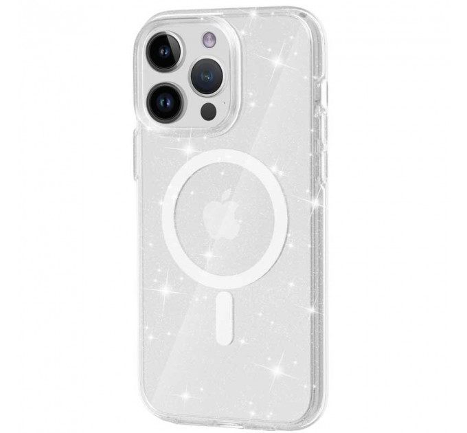 Чехол Galaxy Sparkle MagFit для iPhone 13 Pro Clear+Glitter