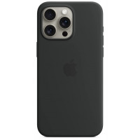 Чохол Silicone Matte Case With MagSafe iPhone 15 Pro Max Black
