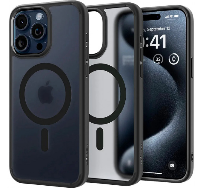 Чехол Spigen Ultra Hybrid With MagSafe iPhone 15 Pro Max Black
