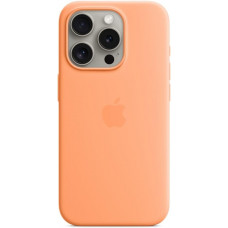 Чехол Silicone Case MagSafe & SplashScreen iPhone 15 Pro Orange Sorbet