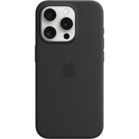 Чохол Silicone Case MagSafe та SplashScreen для iPhone 15 Pro Black