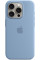 Чохол Silicone Case MagSafe та SplashScreen для iPhone 15 Pro Max Winter Blue