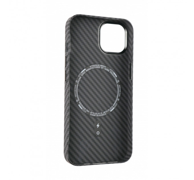 Чехол Luxo Free Air CarBon with MagSafe iPhone 13 Pro Black