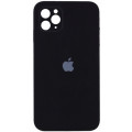 Силиконовая накладка Silicone Case Square iPhone 11 Pro Max Black